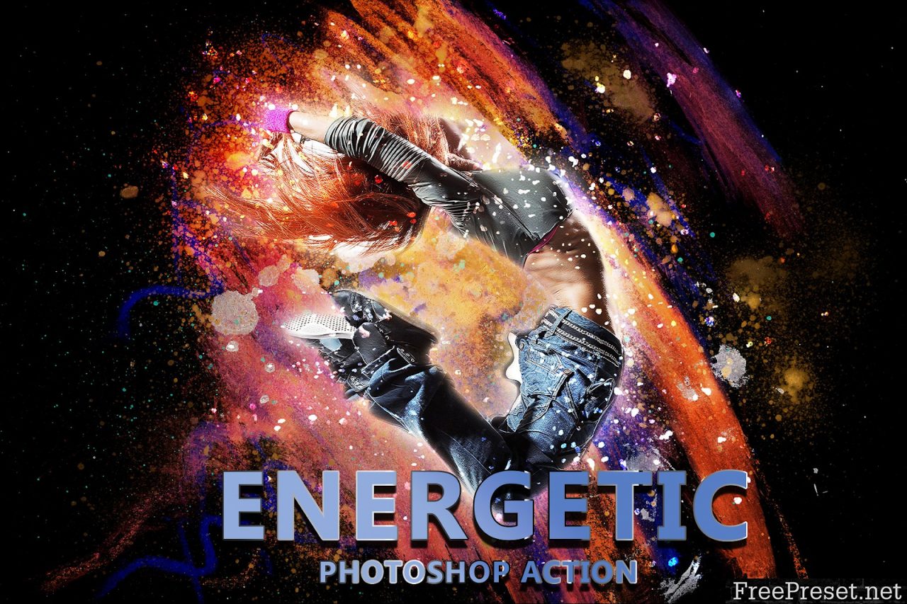 Energetic Photoshop Action 3277723