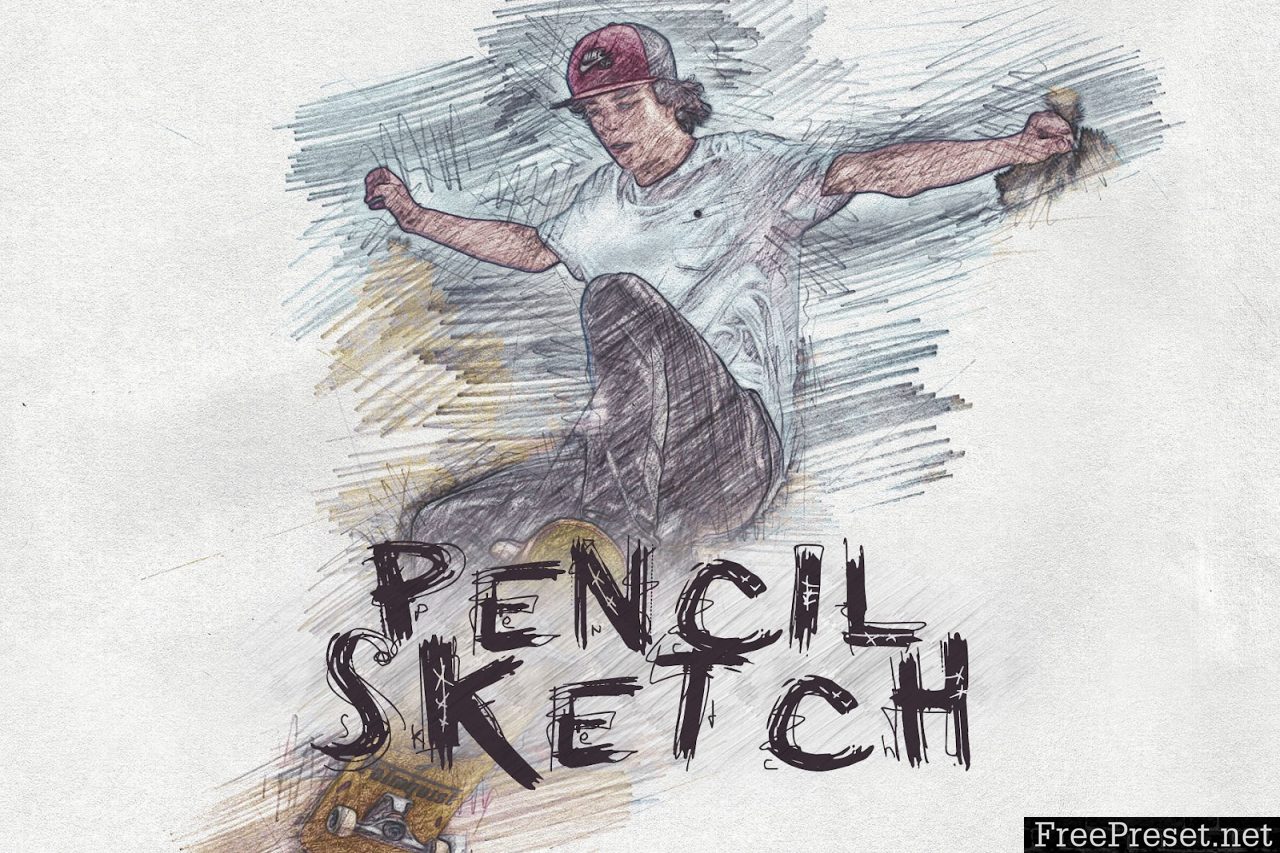 Pencil Sketch Photoshop Action 3131294