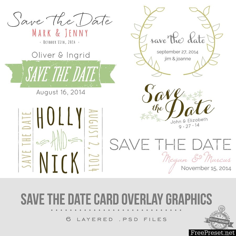 Save the Date Overlay Graphics 59573