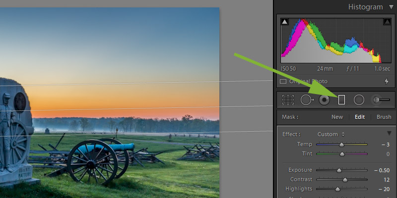 Lightroom's Graduated Filter