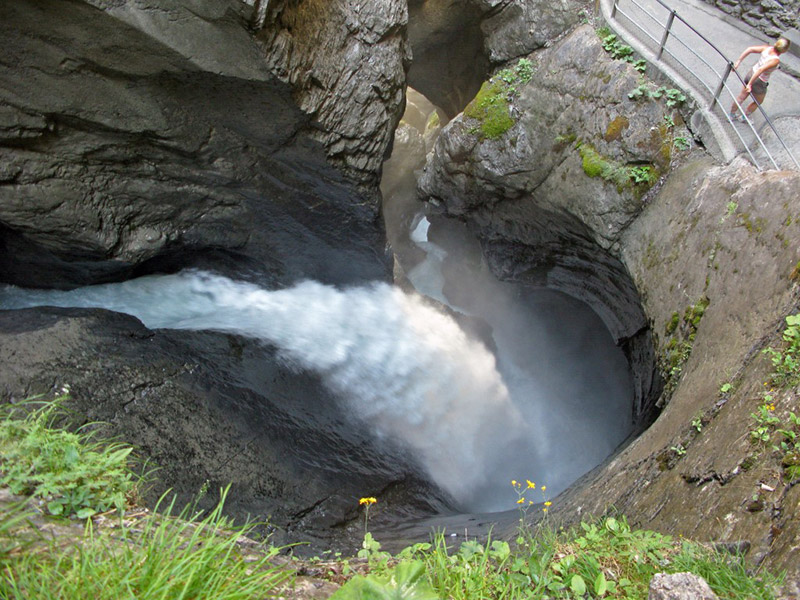 in the gorge of creek Trümmelbach