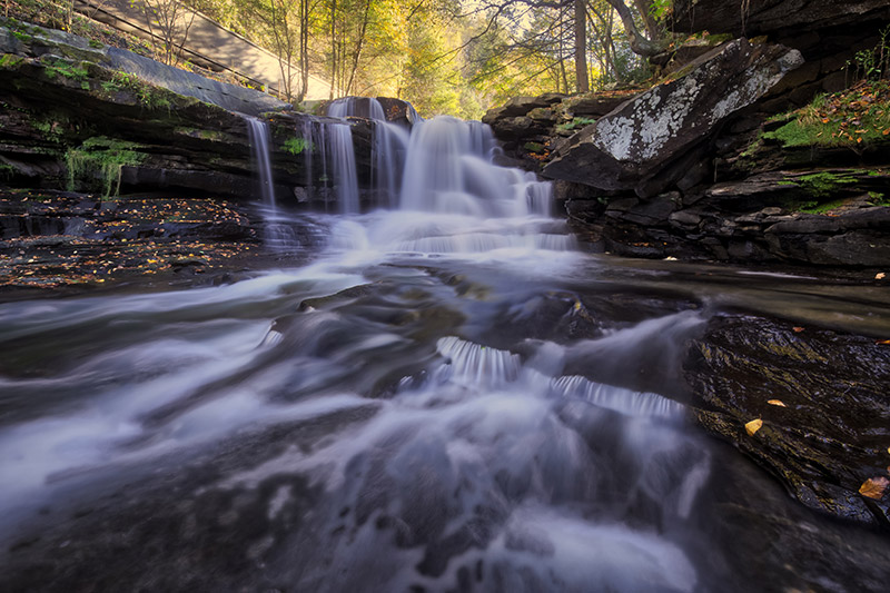 Photographing Dunloup Falls in West Virginia