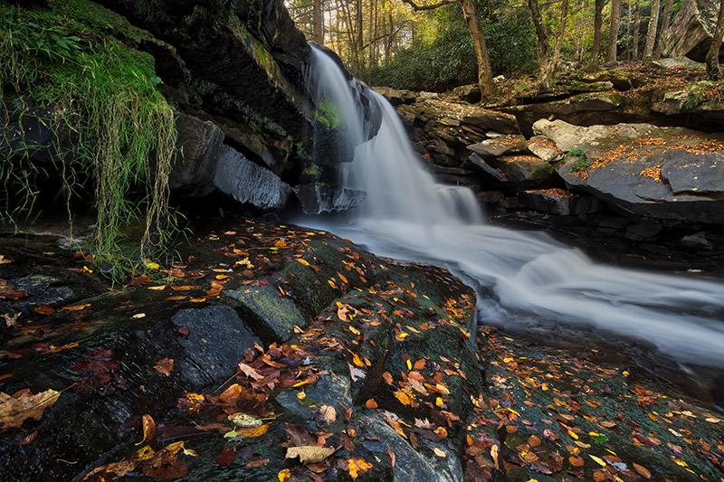 Photographing Dunloup Falls in West Virginia