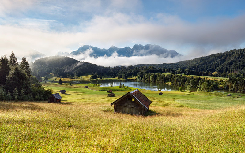  alpine meadows at the Geroldsee