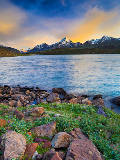 Chandratal Lake in Spiti Valley, Himachal Pradesh