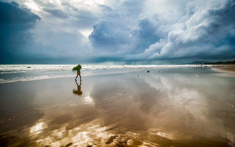 A Man on the Beach in Gokarna, Karnataka