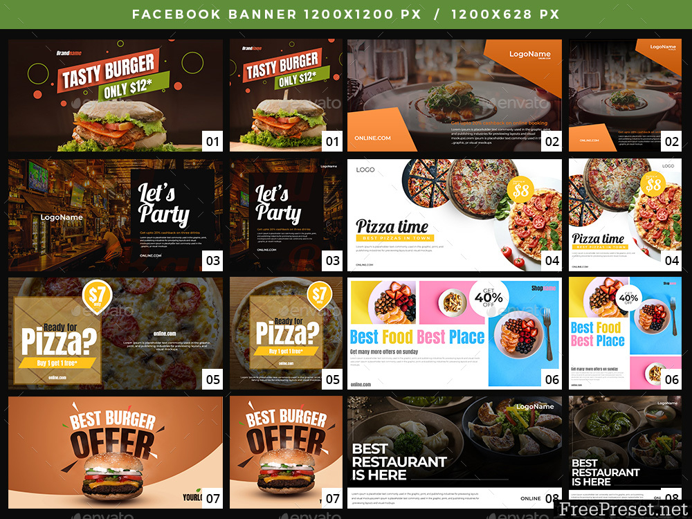 40 Food Banners - Facebook & Instagram 23188414