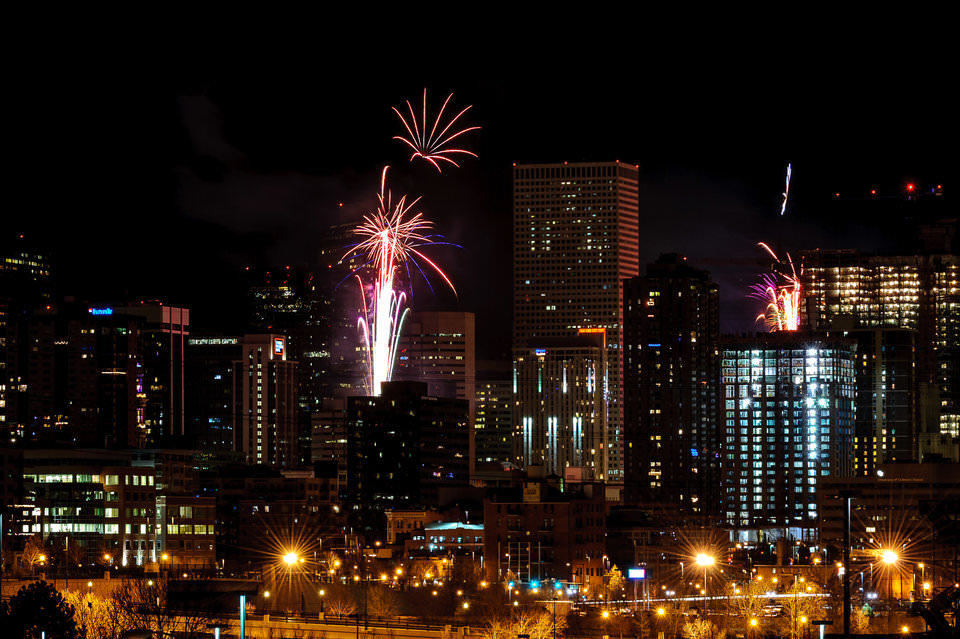 Denver Downtown Fireworks #2