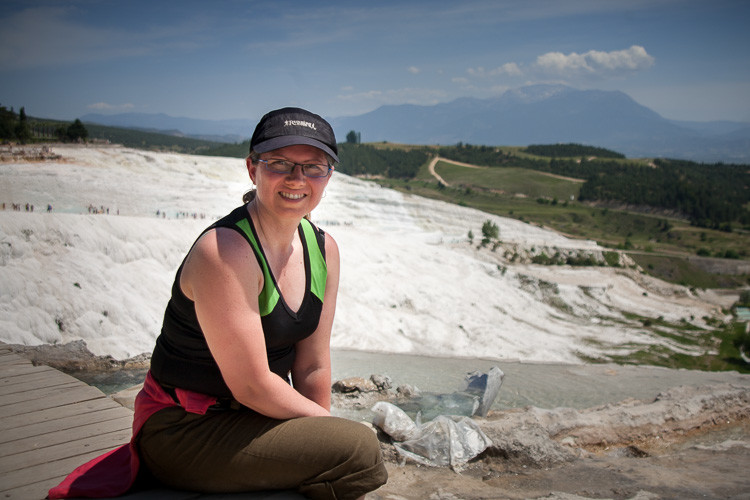 Taken by a lovely Russian photographer I met at Pamukkale in Turkey. We took each other's photos.