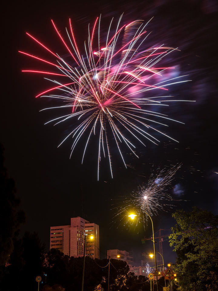 Fireworks in Jerusalem