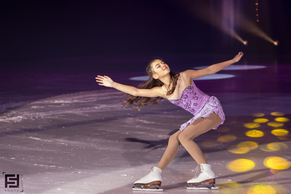 Dramatic Ice Skating Pose