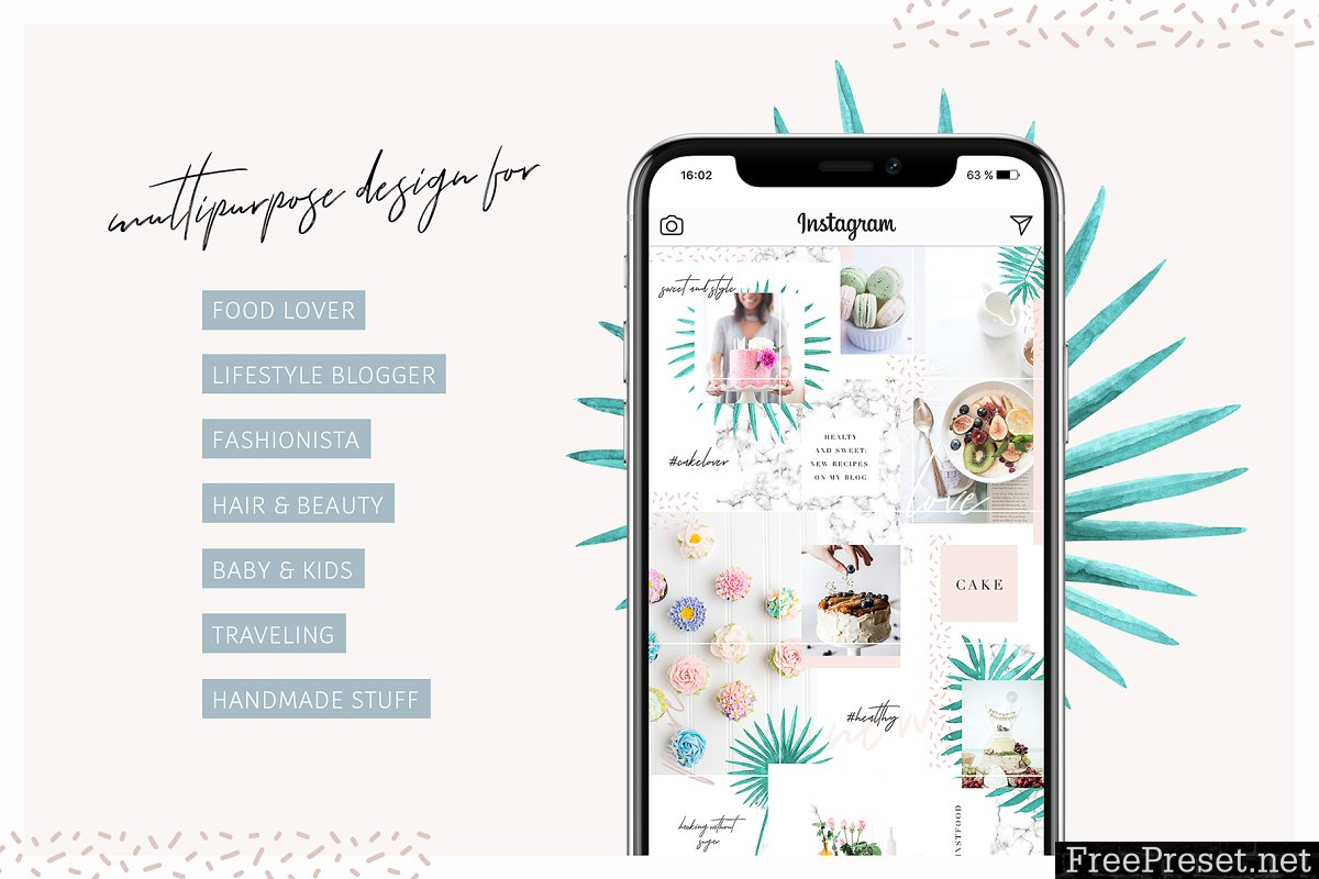 Charming Instagram Puzzle Template 2653769