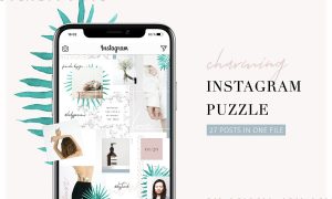 Charming Instagram Puzzle Template 2653769