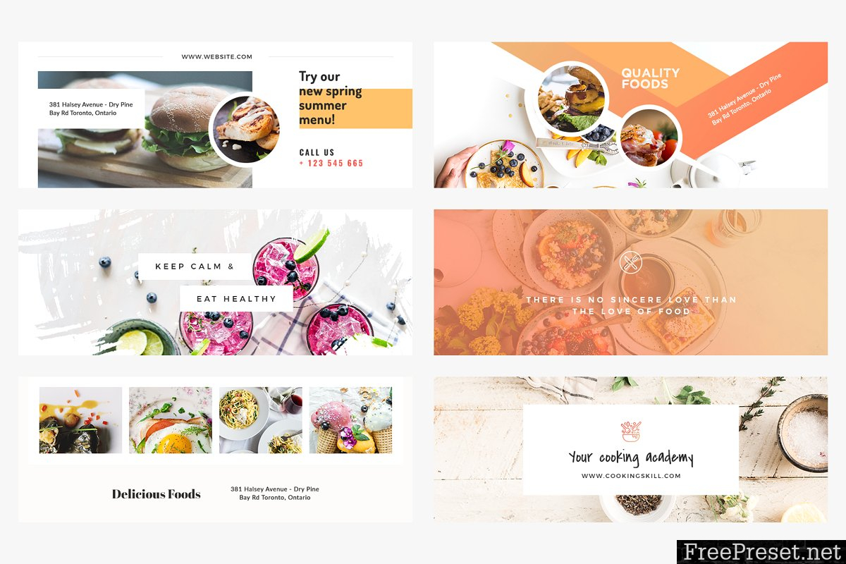 Foodie Facebook Cover Pack 2285579