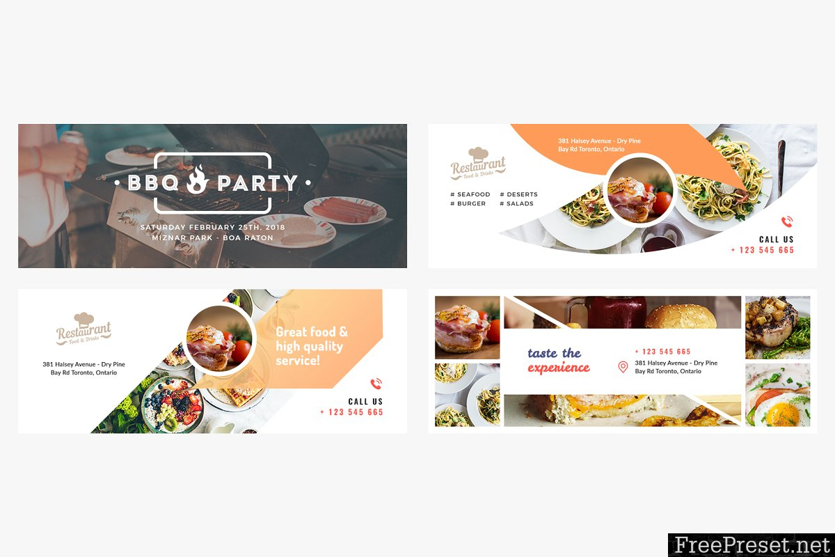 Foodie Facebook Cover Pack 2285579