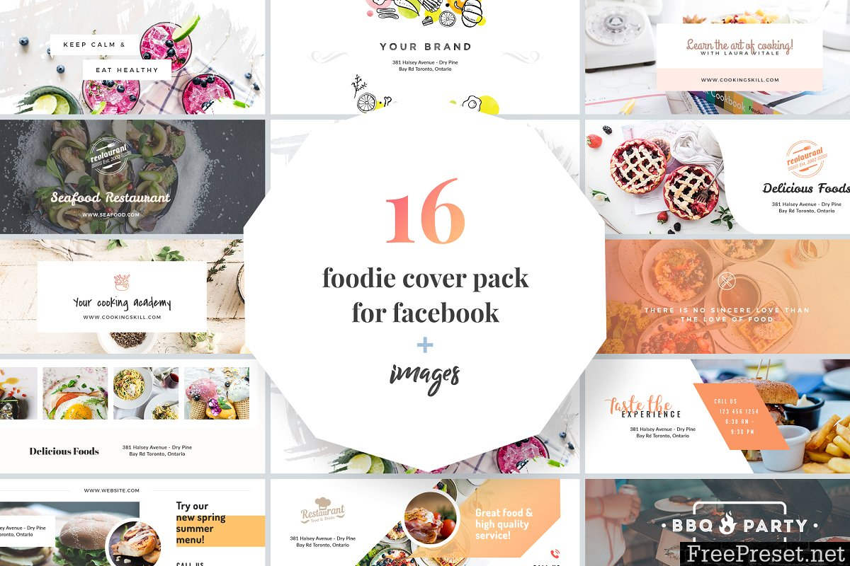 Foodie Facebook Cover Pack 2285579