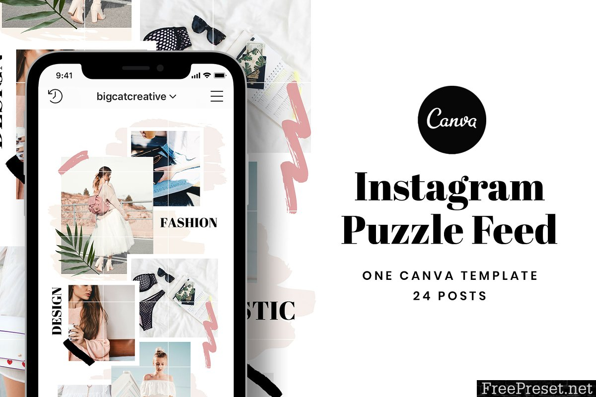 Instagram Puzzle Feed Template 3328620