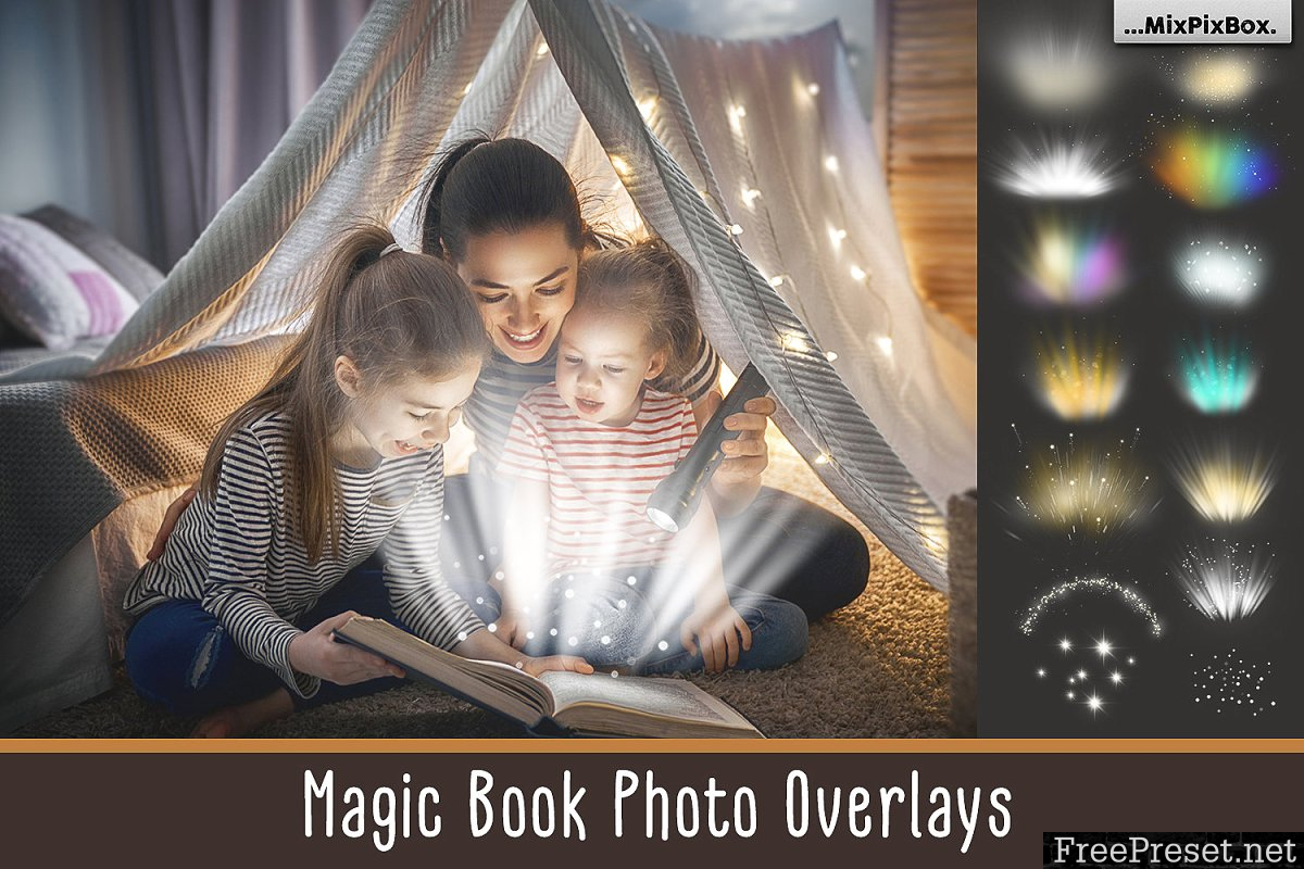 Magic Book Light Photo Overlays 3069587