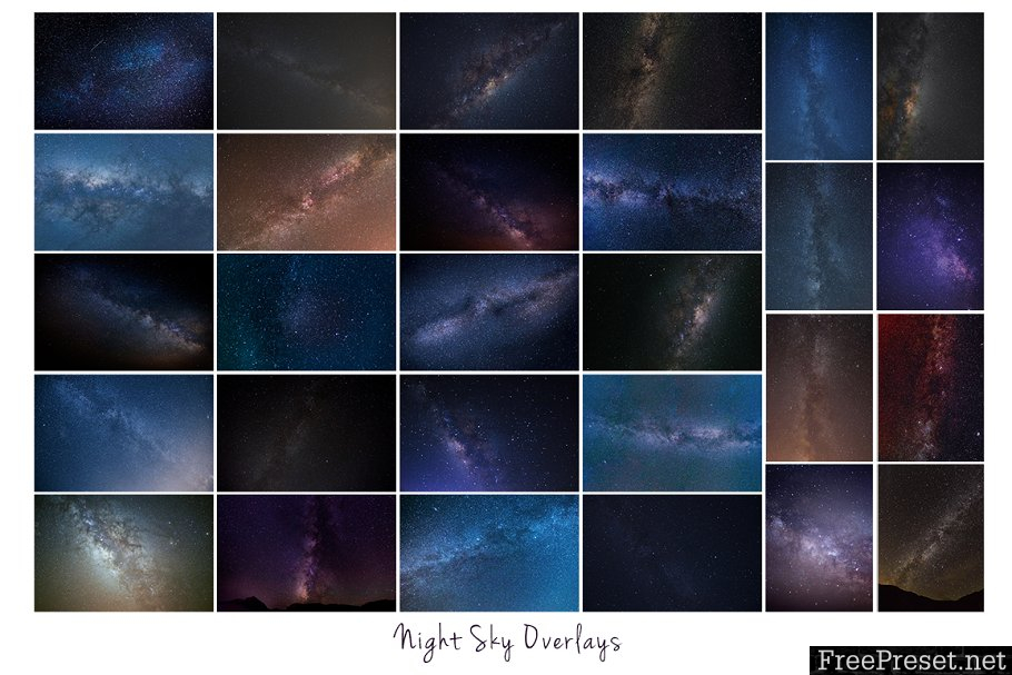 Night Sky and Moon Overlays 2511423