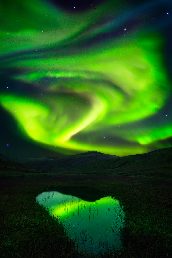 Aurora, Godess of Dawn - East Fjords - Iceland by Dave Morrow on 500px.com