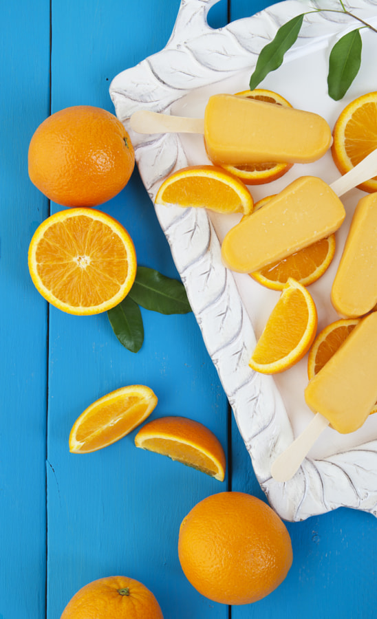 Orange Popsicle Ice Cream Bars by Brenda Carson on 500px.com