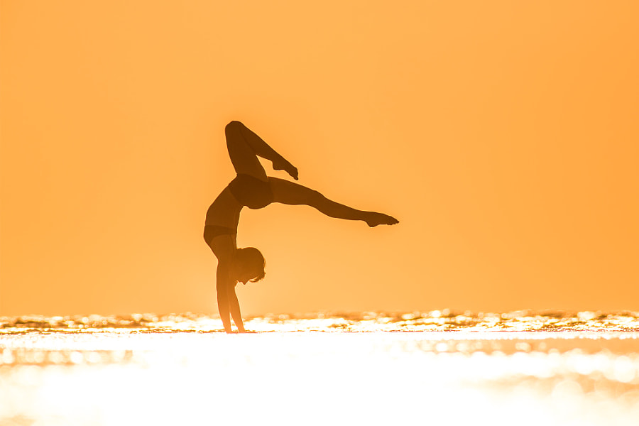 Beach yoga by Eric  Paré on 500px.com