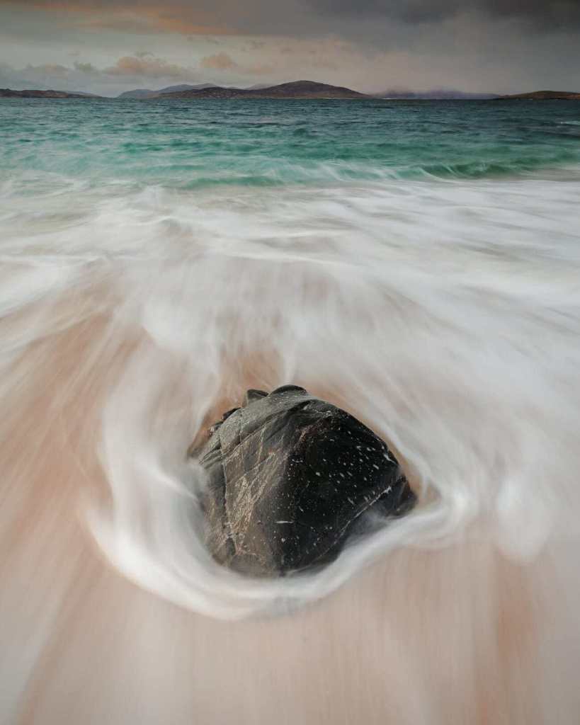 long exposure beach landscape