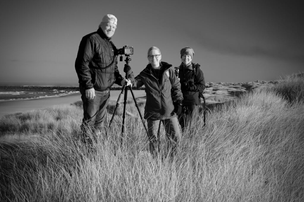 A group of photographers in a workshop.