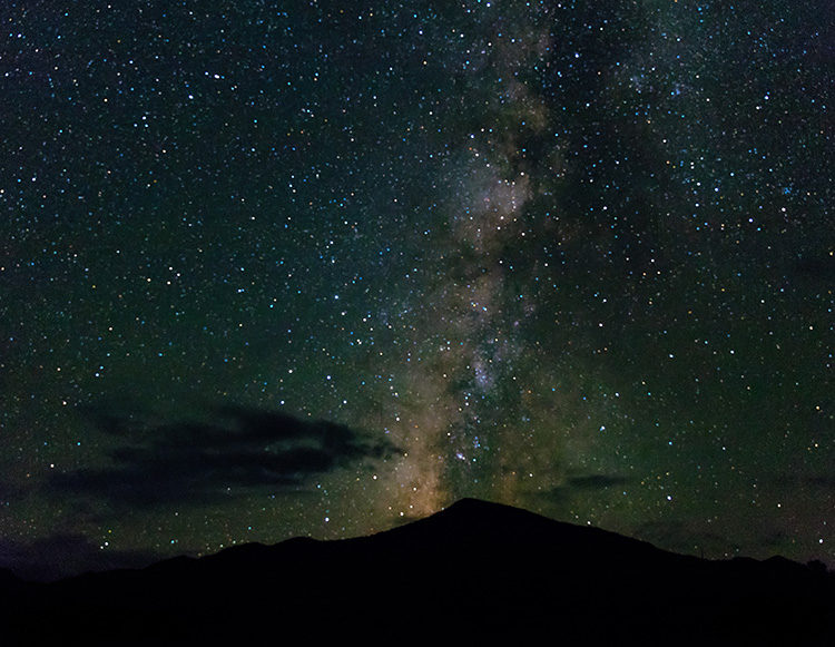 the milky way over chisos basin