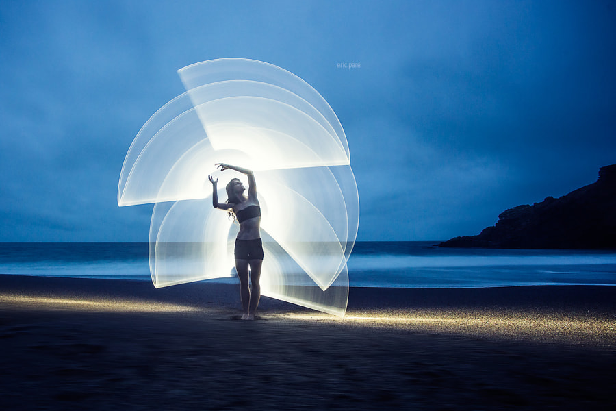 Light-painting with Kim Henry by Eric  Paré on 500px.com