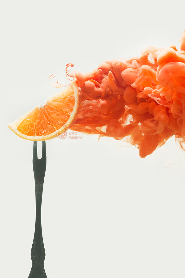 Disintegrated orange by Dina Belenko on 500px.com