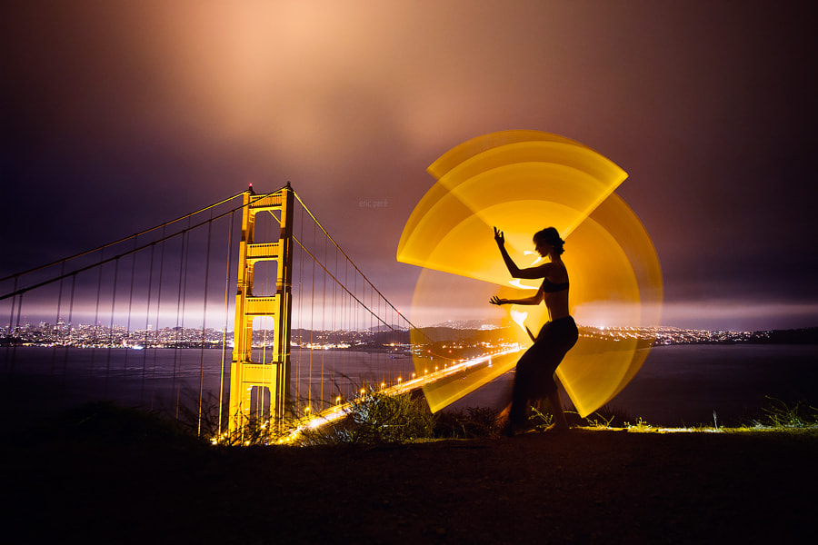 Light-painting at Golden Gate Bridge by Eric  Paré on 500px.com