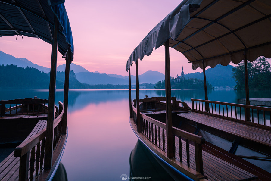 Lake Bled at dawn by Luka Esenko on 500px.com