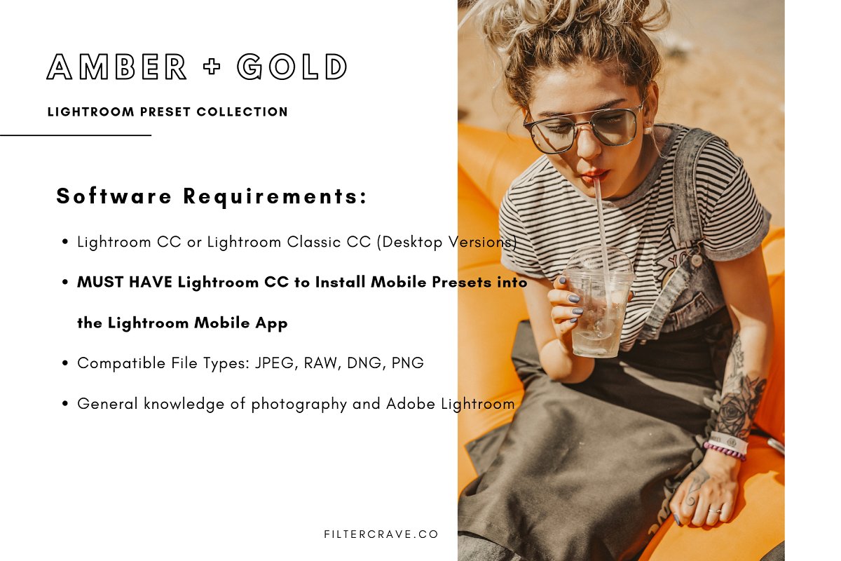 Amber + Gold Mobile Presets 3597612