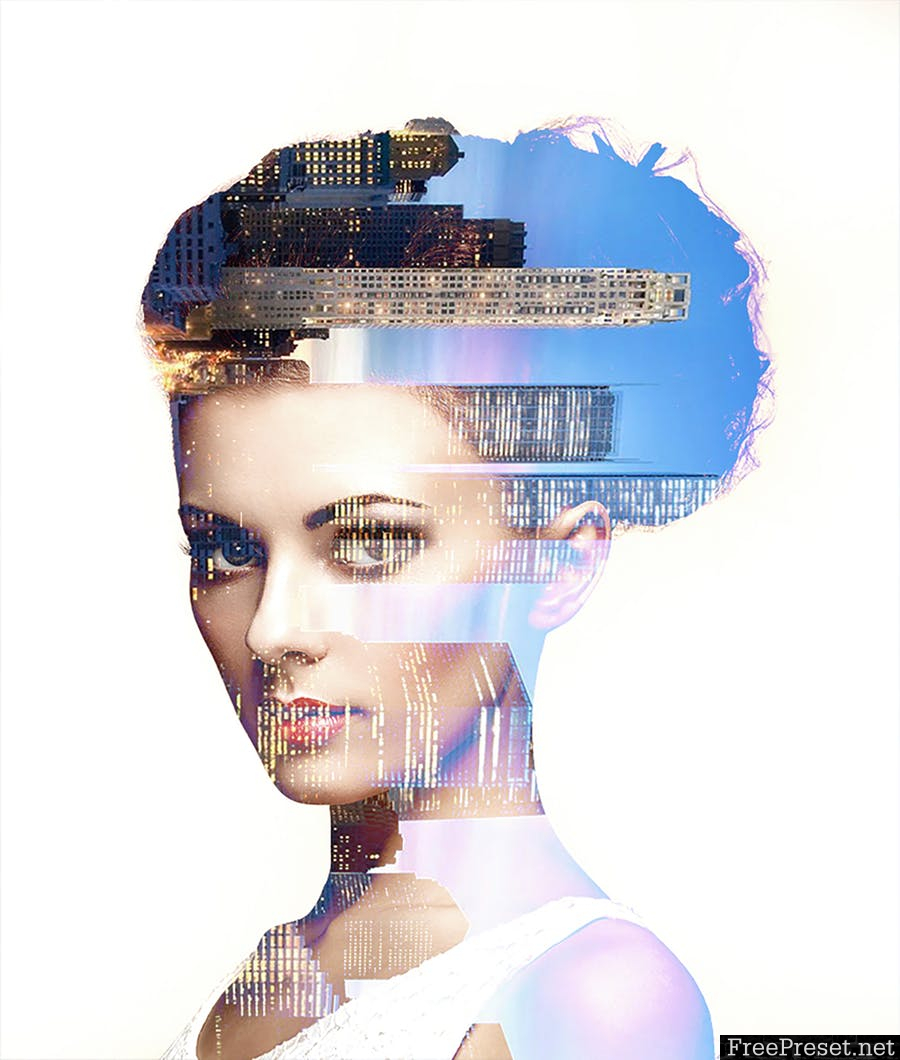 Animated Parallax Double Exposure Photoshop Action