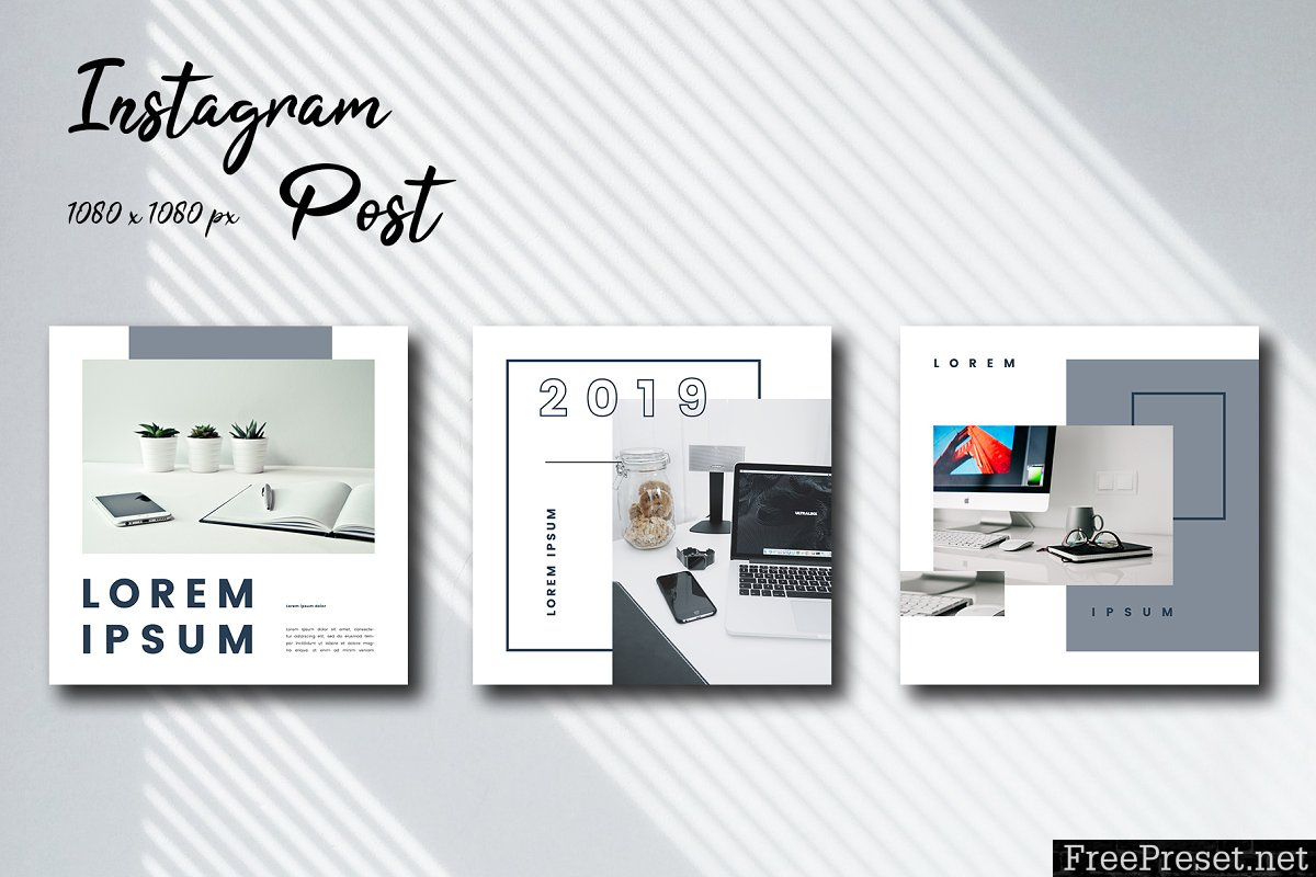 Desk Space Social Media Template 3714362