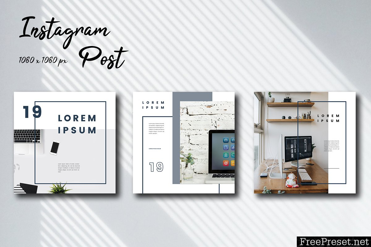 Desk Space Social Media Template 3714362