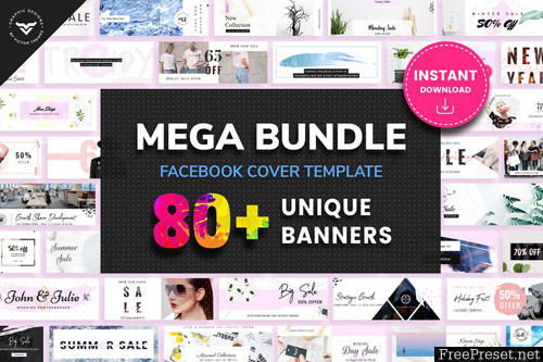 Facebook Cover Templates Mega Bundle - PBACL7K