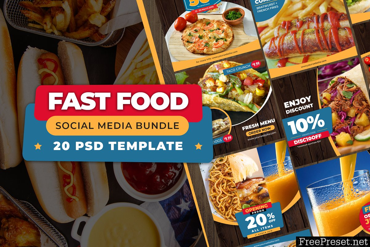 FAST FOOD - Social Media Bundle 3694729