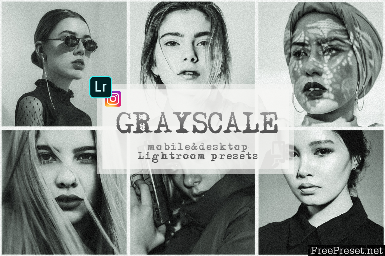 Grayscale presets lightroom mobile monochrome