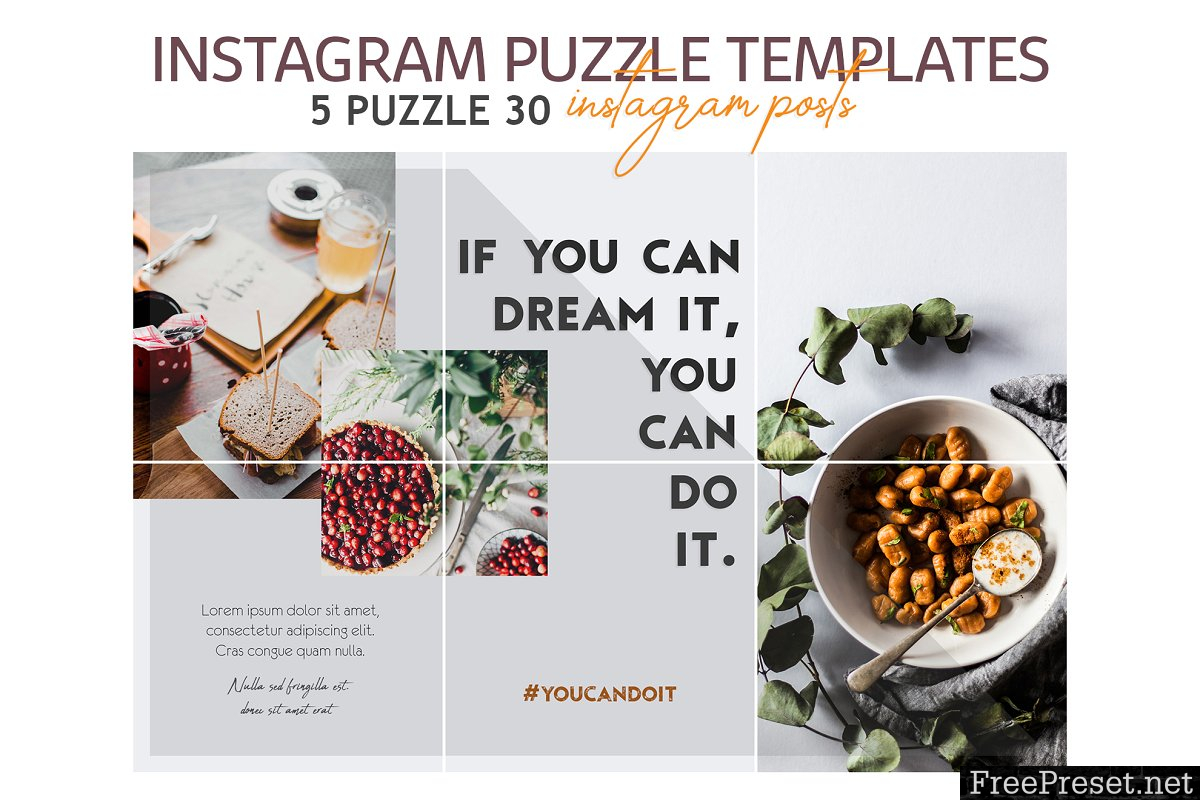 Lifestyle Instagram Puzzle Templates 3623182