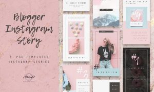 Pastel Blogger Instagram Stories Template 3690255