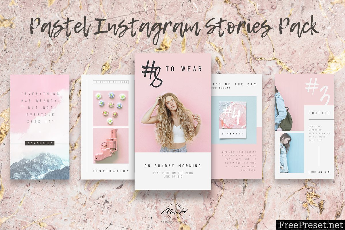 Pastel Blogger Instagram Stories Template 3690255