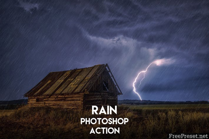 Rain Photoshop Action YZWNPH7