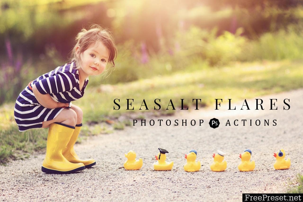 Seasalt-co - Flares Collection Photoshop Actions + Overlays