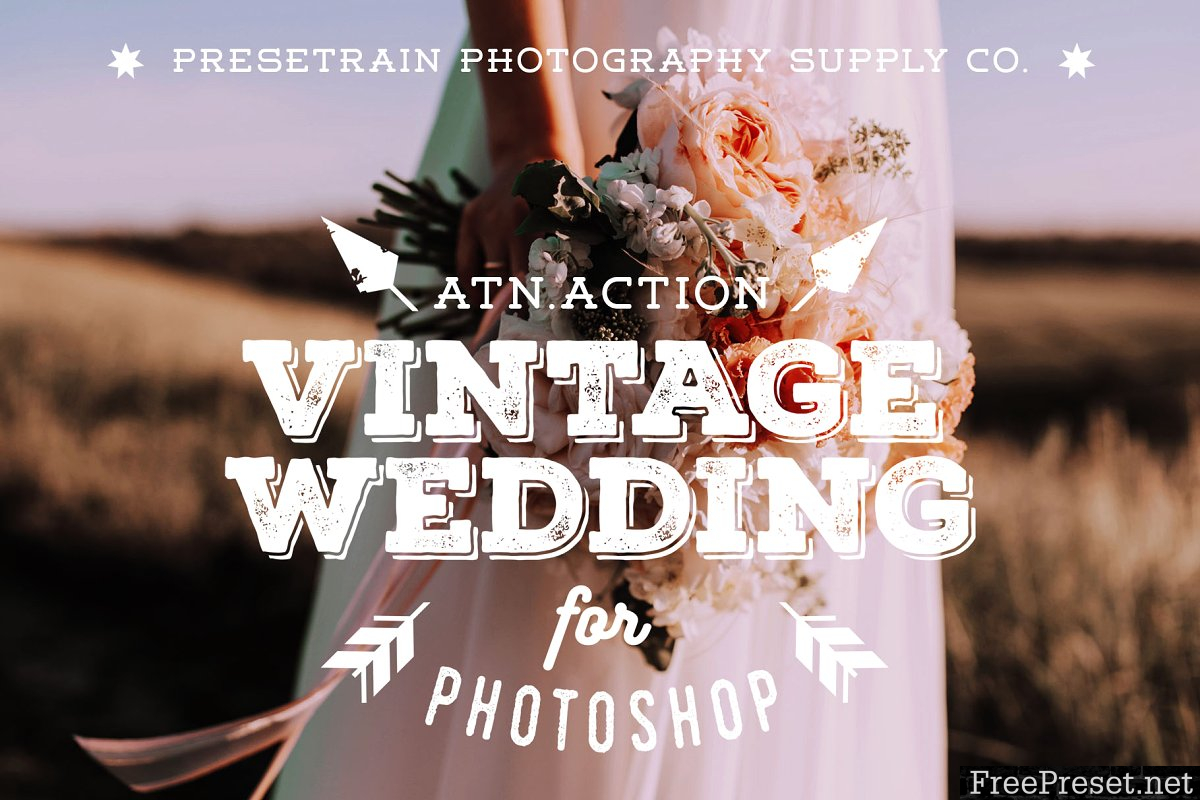 Vintage Wedding Action for Photoshop 3524265