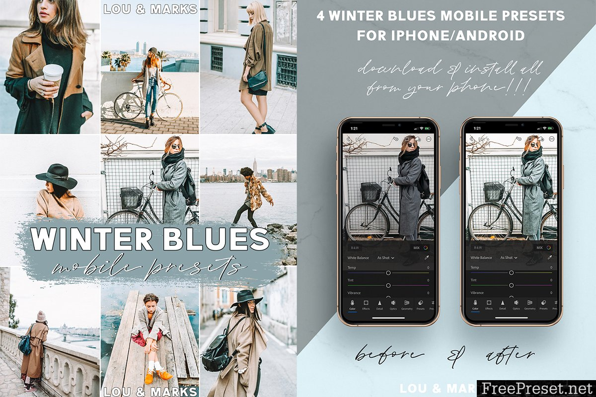 Winter Blues Mobile Presets 3621104