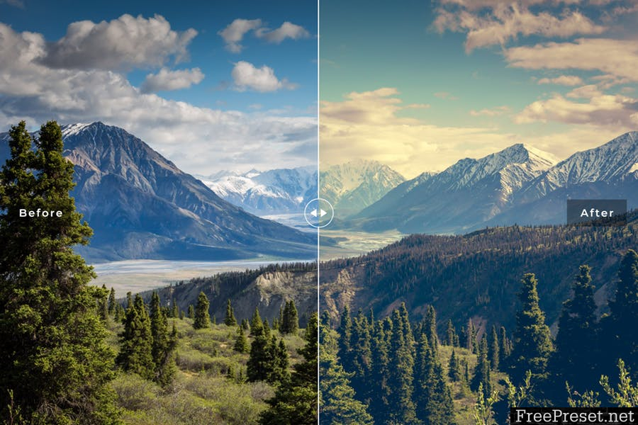 100 Landscape Lightroom Presets Pack 6P9UNX