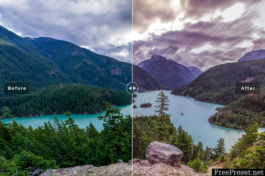 100 Landscape Lightroom Presets Pack 6P9UNX