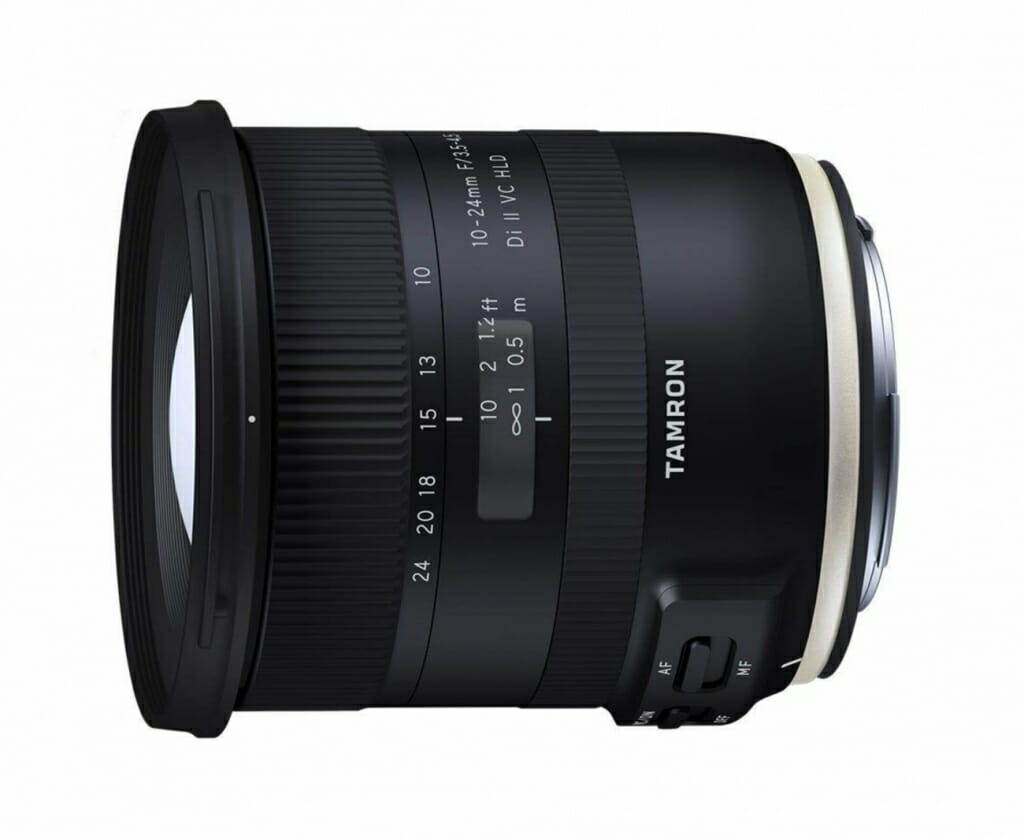 Tamron 10-24mm f3.5-4.5 lens, side view, a perfect lens for real estate photography
